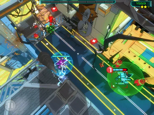 Combat HUD in play.