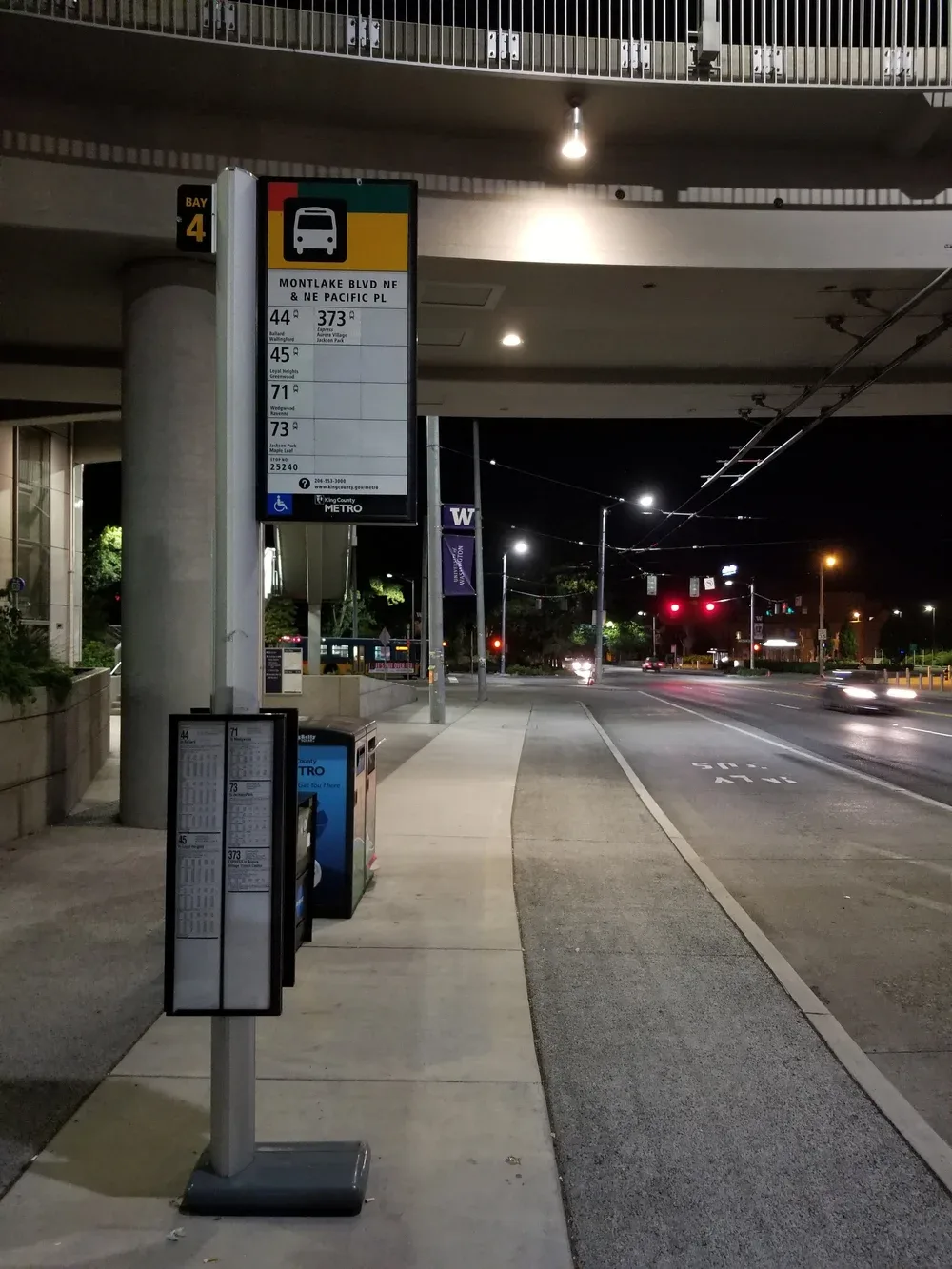 On location at one of SDOT's flagged stops.