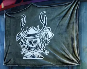The unified clan flag, designed with one of the artists.