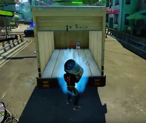 Tossing an Overcharge barrel into the back.