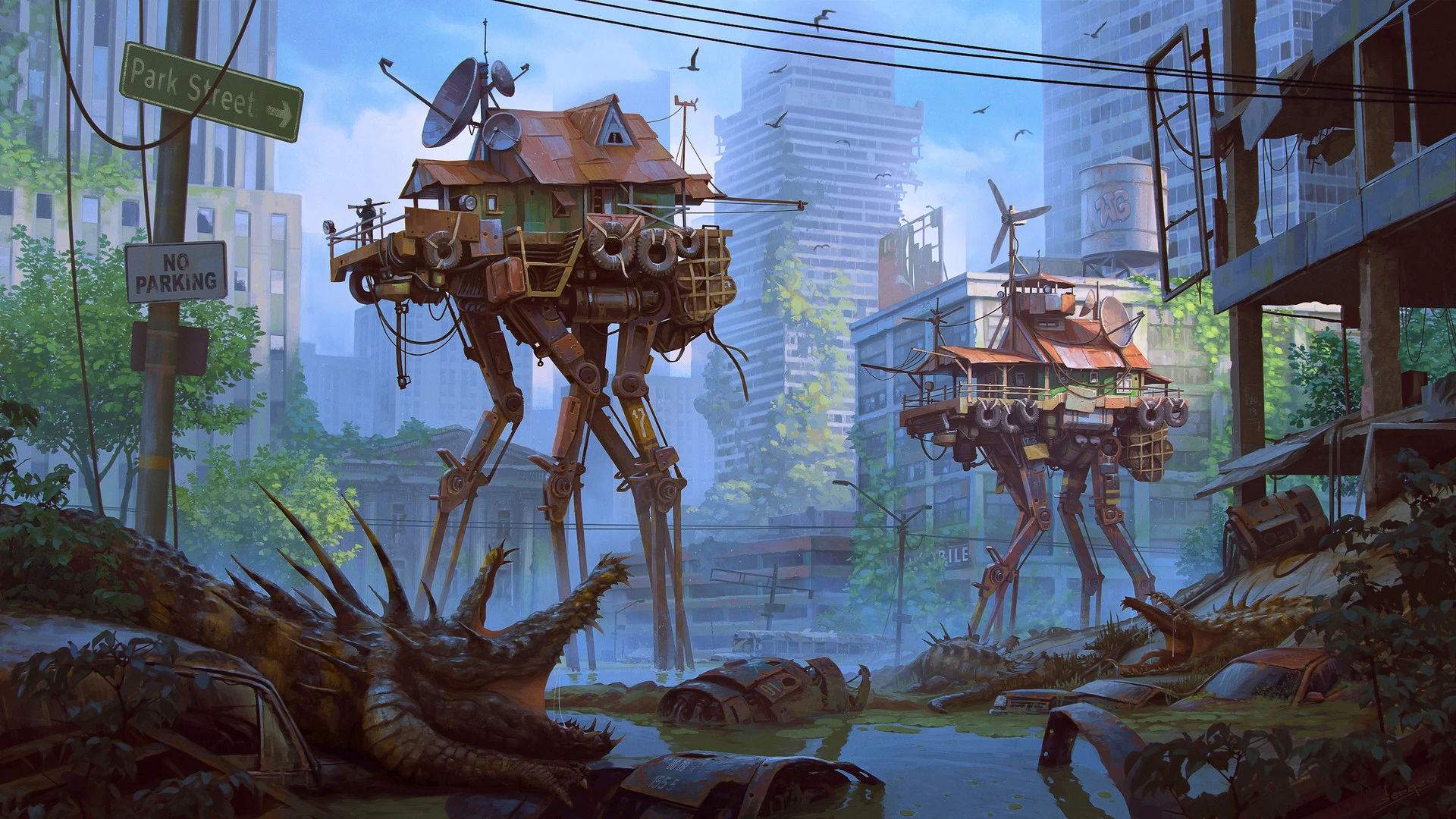 The source concept. Painting by Sergey Orlyansky — reference only, not my artwork.